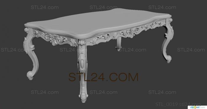 Tables (STL_0019) 3D models for cnc