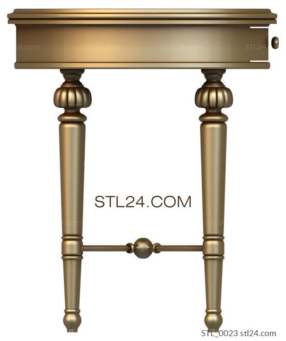 Tables (STL_0023) 3D models for cnc