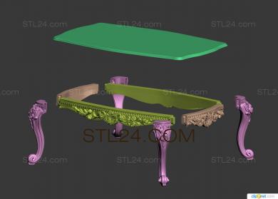 Tables (STL_0045) 3D models for cnc