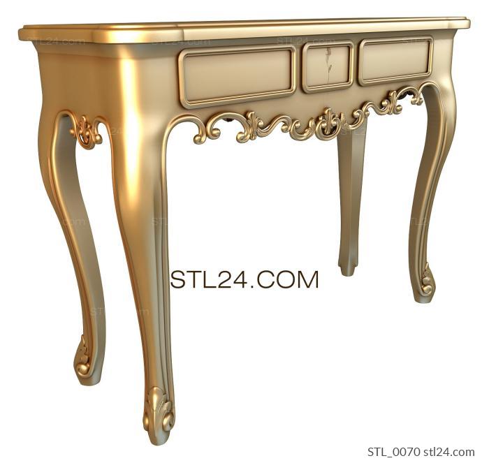 Tables (STL_0070) 3D models for cnc