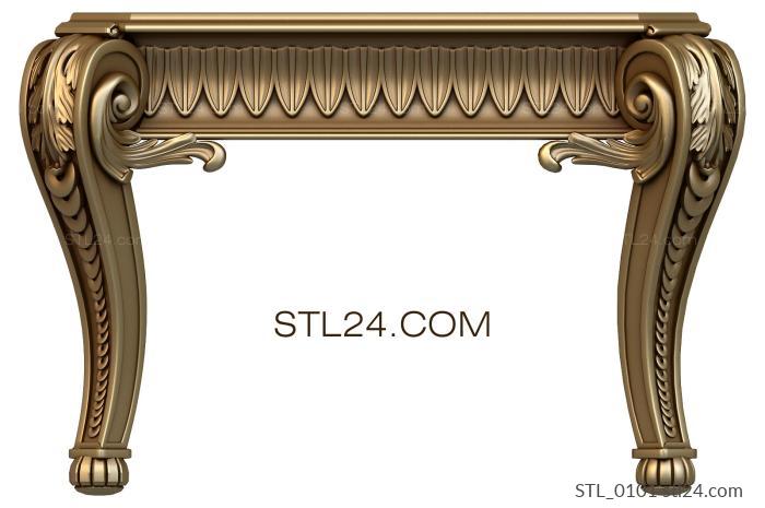Столы (STL_0101) 3D модель для ЧПУ станка