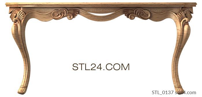 Tables (Ornate Decorative Table, STL_0137) 3D models for cnc