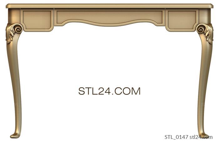 Столы (STL_0147) 3D модель для ЧПУ станка