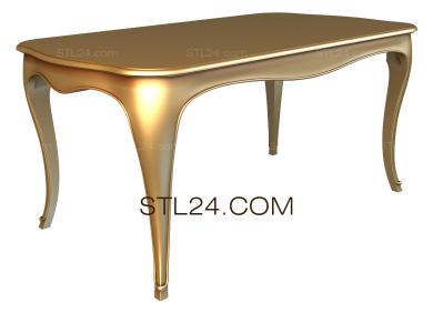 Столы (модель стола, 3d stl, для ЧПУ, STL_0169) 3D модель для ЧПУ станка