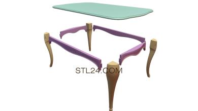 Столы (модель стола, 3d stl, для ЧПУ, STL_0169) 3D модель для ЧПУ станка