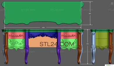Столы (STL_0178) 3D модель для ЧПУ станка