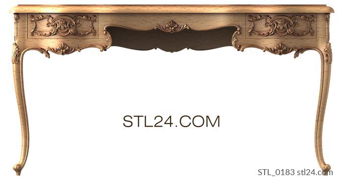 Tables (Decorative Table Elements, STL_0183) 3D models for cnc