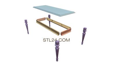 Столы (STL_0187) 3D модель для ЧПУ станка