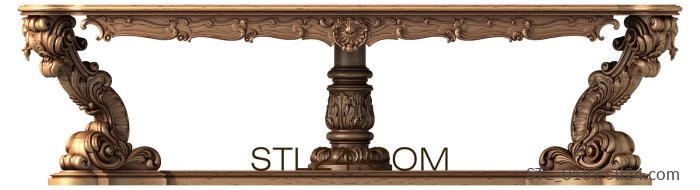 Tables (Ornate Table with Detailed Legs, STL_0189) 3D models for cnc