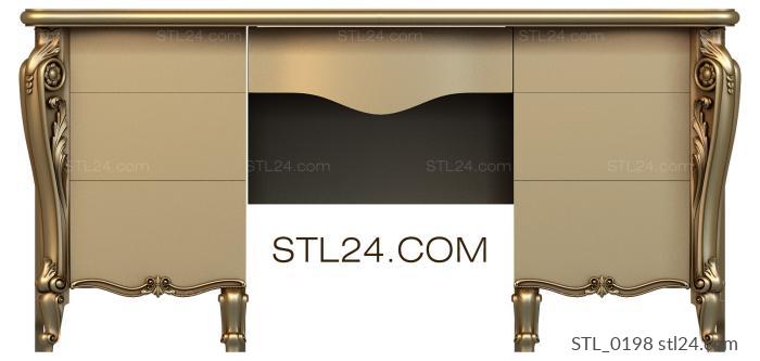 Столы (STL_0198) 3D модель для ЧПУ станка