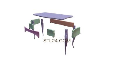 Tables (STL_0204) 3D models for cnc
