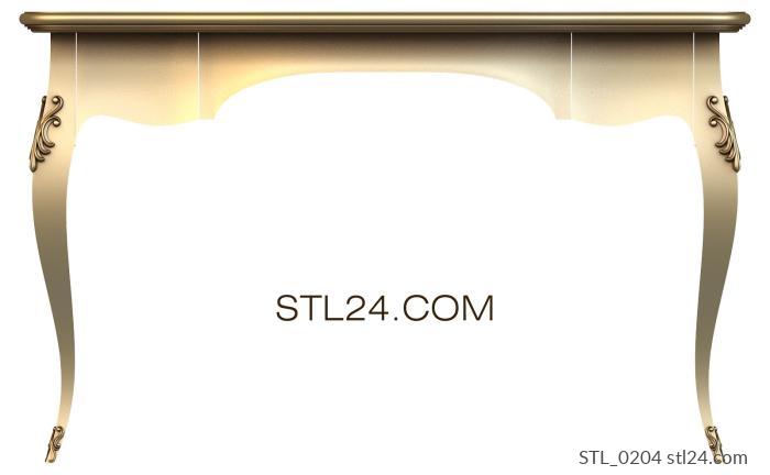 Столы (STL_0204) 3D модель для ЧПУ станка
