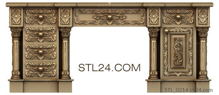 Столы (STL_0214) 3D модель для ЧПУ станка