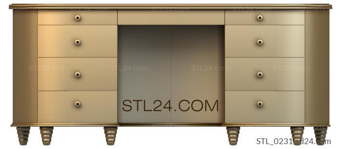 Столы (STL_0231) 3D модель для ЧПУ станка