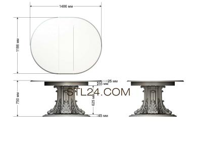 Столы (STL_0283) 3D модель для ЧПУ станка