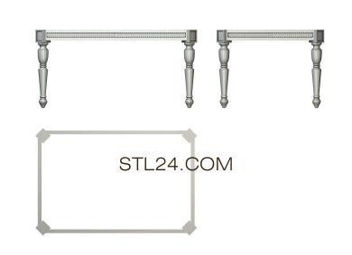 Столы (STL_0288) 3D модель для ЧПУ станка