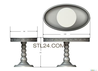 Столы (STL_0291) 3D модель для ЧПУ станка