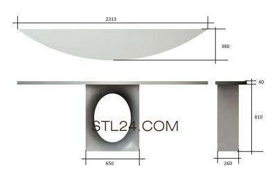 Столы (STL_0292) 3D модель для ЧПУ станка