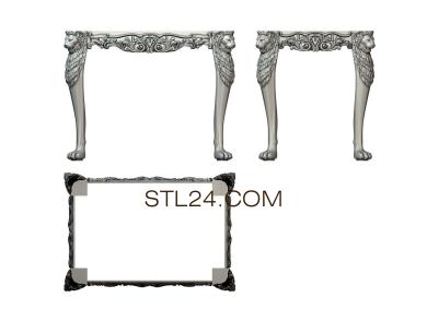 Столы (STL_0293) 3D модель для ЧПУ станка