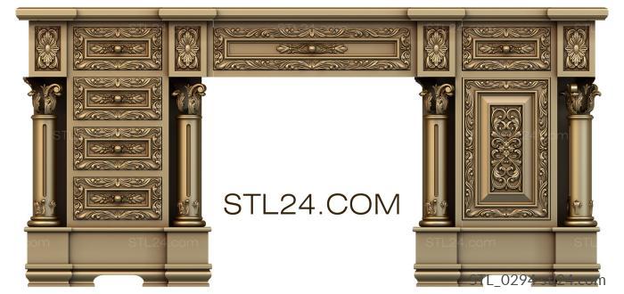 Столы (STL_0294) 3D модель для ЧПУ станка