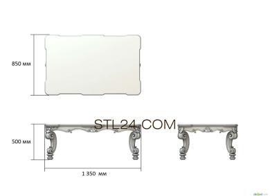 Столы (STL_0297) 3D модель для ЧПУ станка