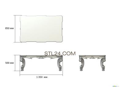 Столы (STL_0297) 3D модель для ЧПУ станка
