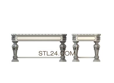 Столы (STL_0298) 3D модель для ЧПУ станка