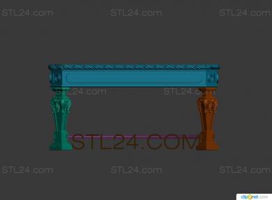 Столы (STL_0298) 3D модель для ЧПУ станка