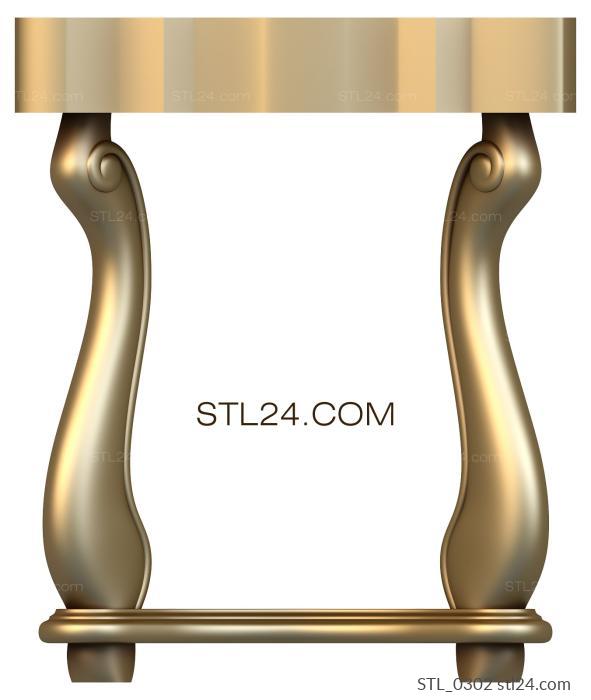 Столы (STL_0302) 3D модель для ЧПУ станка