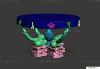 Столы (STL_0308) 3D модель для ЧПУ станка