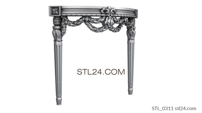 Tables (STL_0311) 3D models for cnc
