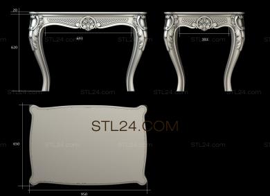 Столы (STL_0323) 3D модель для ЧПУ станка