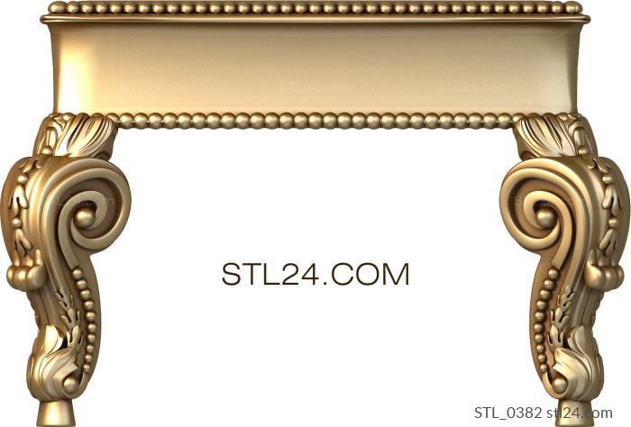 Столы (STL_0382) 3D модель для ЧПУ станка