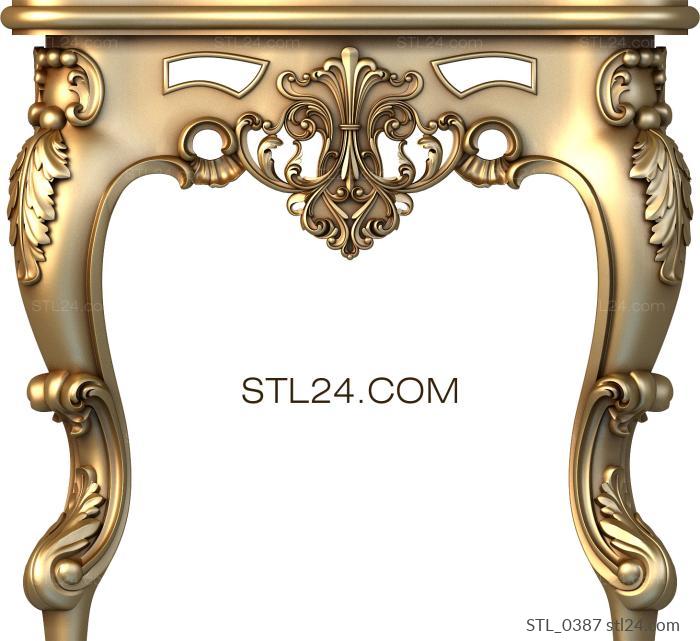 Столы (STL_0387) 3D модель для ЧПУ станка