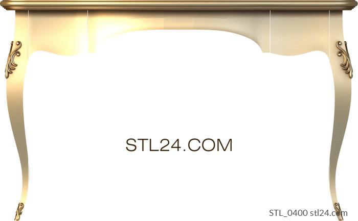 Столы (STL_0400) 3D модель для ЧПУ станка