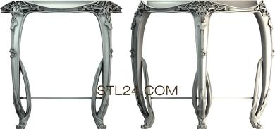 Столы (STL_0401) 3D модель для ЧПУ станка