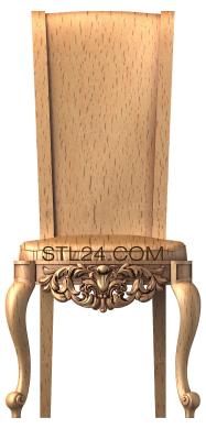 Chair (STUL_0010) 3D models for cnc