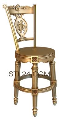 Chair (STUL_0018) 3D models for cnc