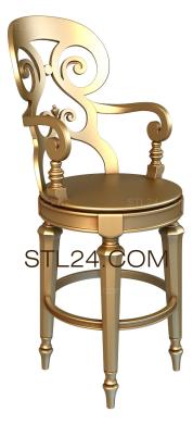 Chair (STUL_0019) 3D models for cnc