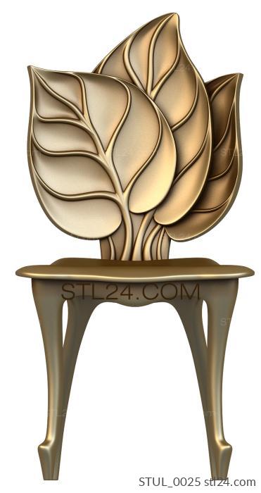 Chair (STUL_0025) 3D models for cnc
