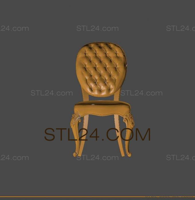 Chair (Armchair with carriage coupler and carved legs, STUL_0032) 3D models for cnc