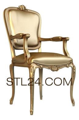 Chair (STUL_0040) 3D models for cnc