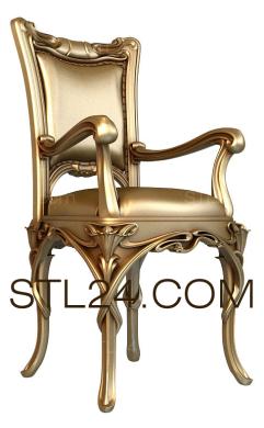 Chair (STUL_0042) 3D models for cnc