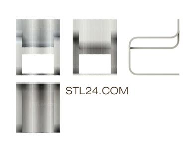 Стулья (STUL_0057) 3D модель для ЧПУ станка