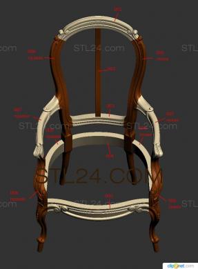 Chair (STUL_0058) 3D models for cnc