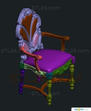 Chair (STUL_0062) 3D models for cnc