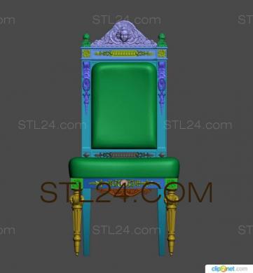 Chair (STUL_0063) 3D models for cnc