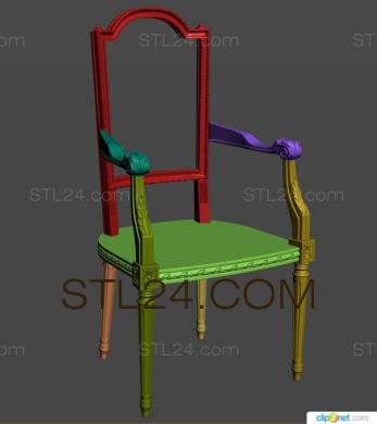 Chair (STUL_0064) 3D models for cnc