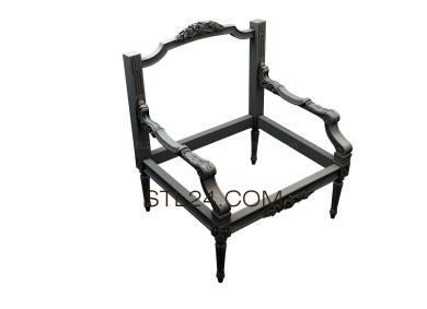 Chair (STUL_0067) 3D models for cnc