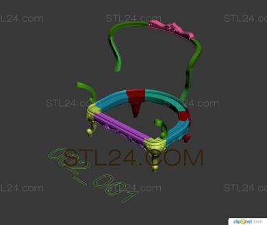 Chair (STUL_0069) 3D models for cnc